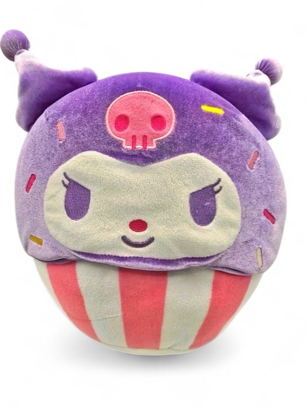 Sanrio Purple Pink Kuromi Sprinkles Cupcake Plush NWT